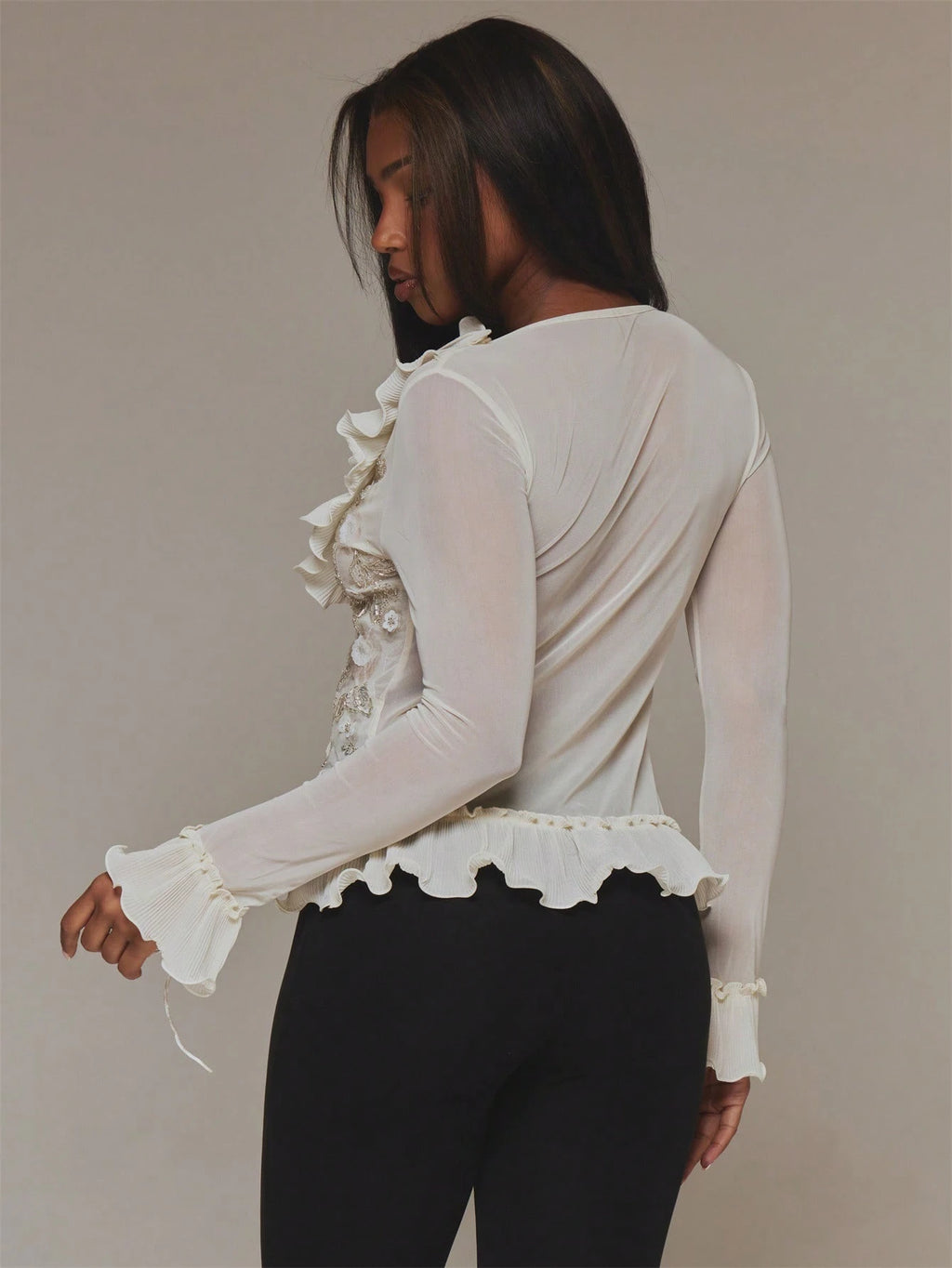 Fiora Secret Embellished Top