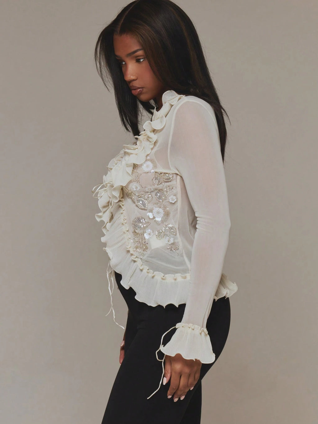 Fiora Secret Embellished Top