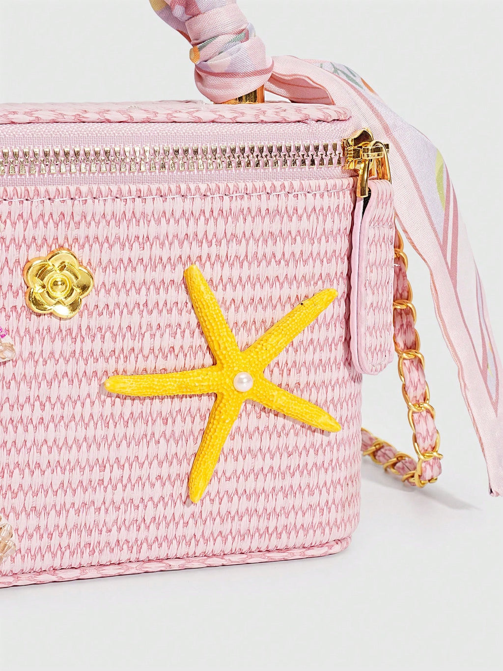 Palm Coast Raffia Bag