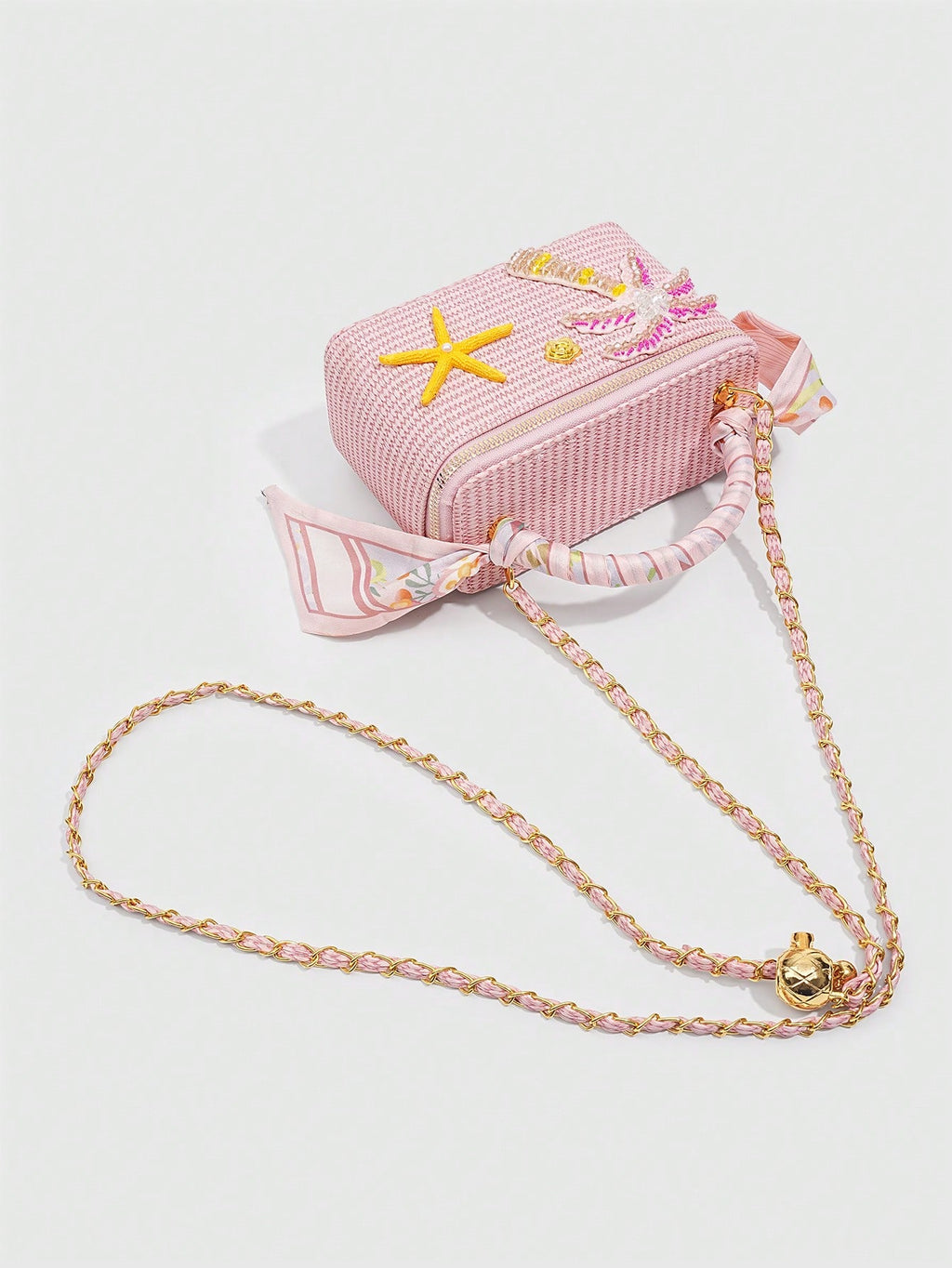 Palm Coast Raffia Bag