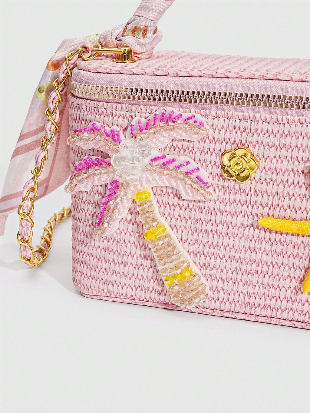 Palm Coast Raffia Bag