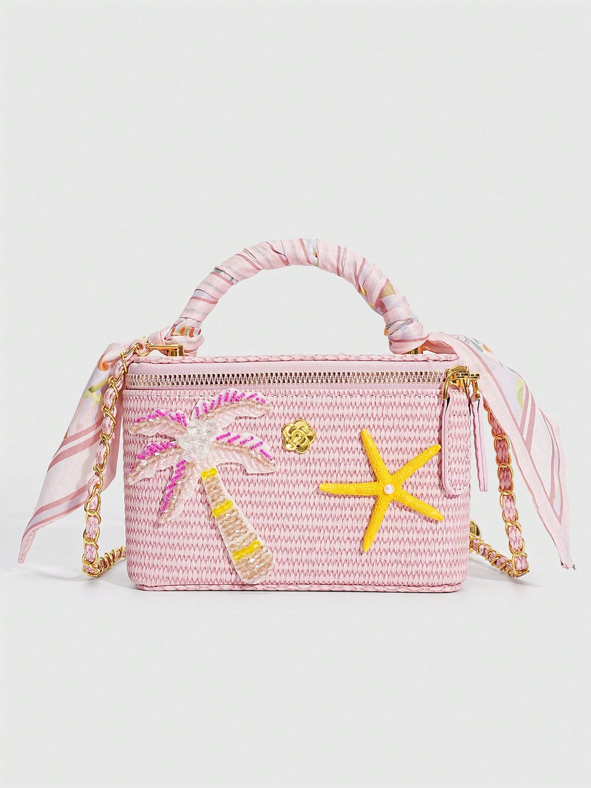 Palm Coast Raffia Bag