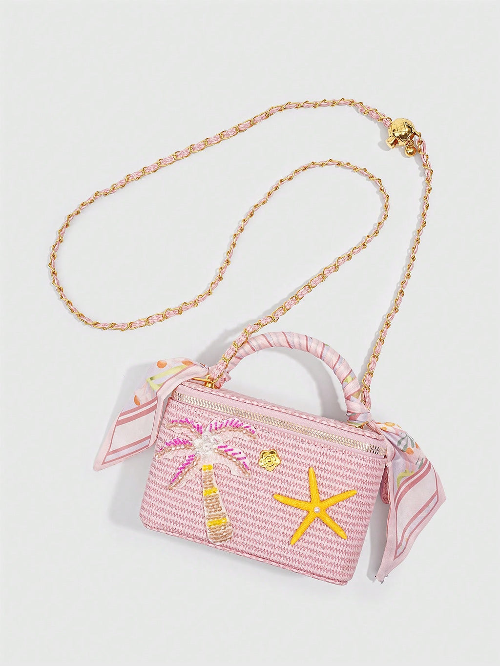 Palm Coast Raffia Bag