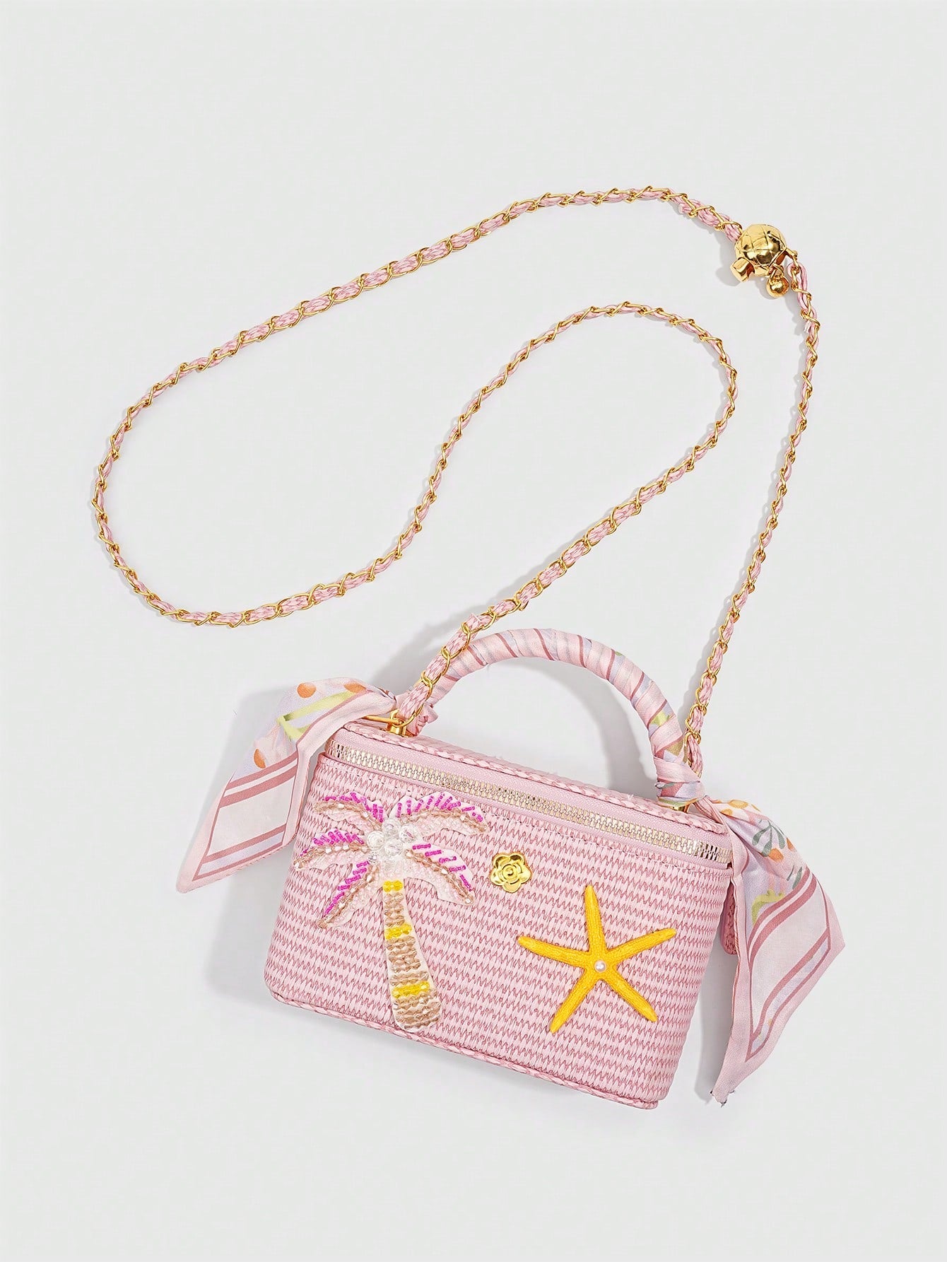 Palm Coast Raffia Bag
