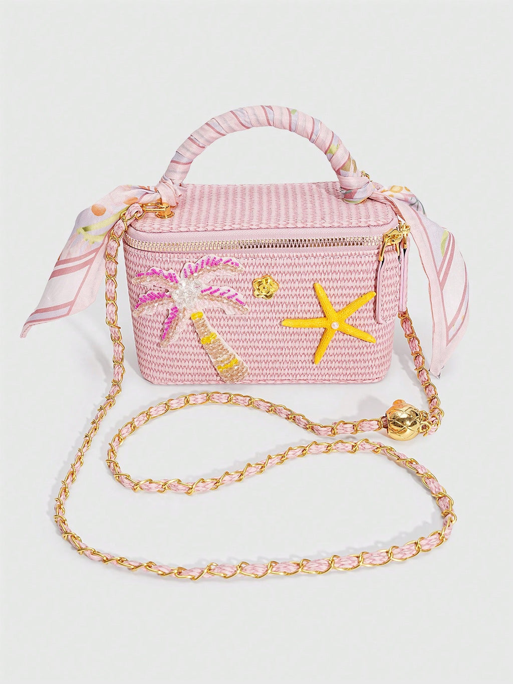 Palm Coast Raffia Bag