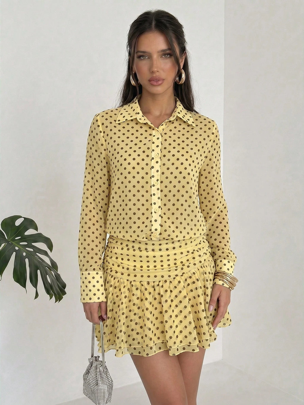 Buttercream Polka Charm Dress