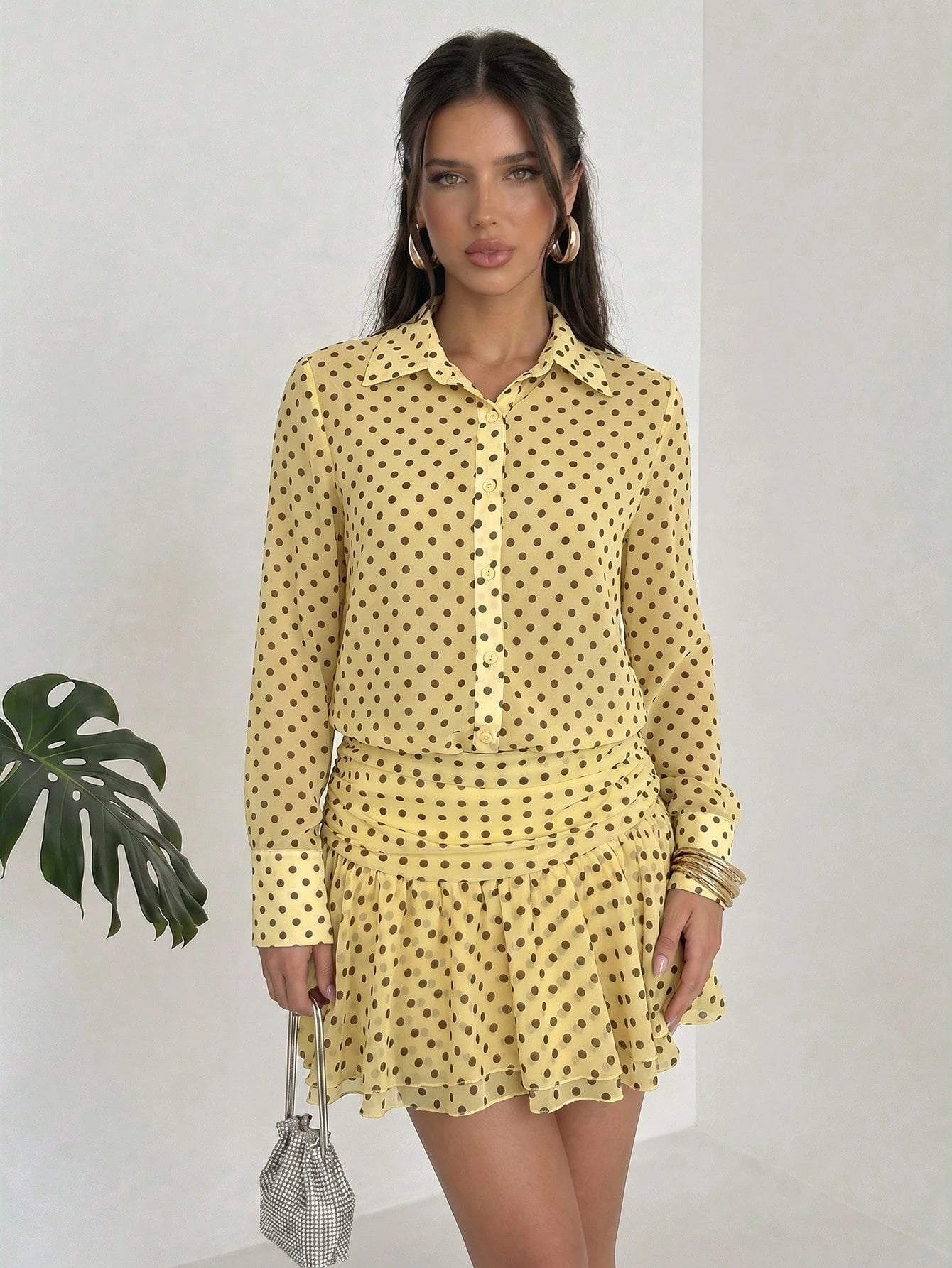 Buttercream Polka Charm Dress
