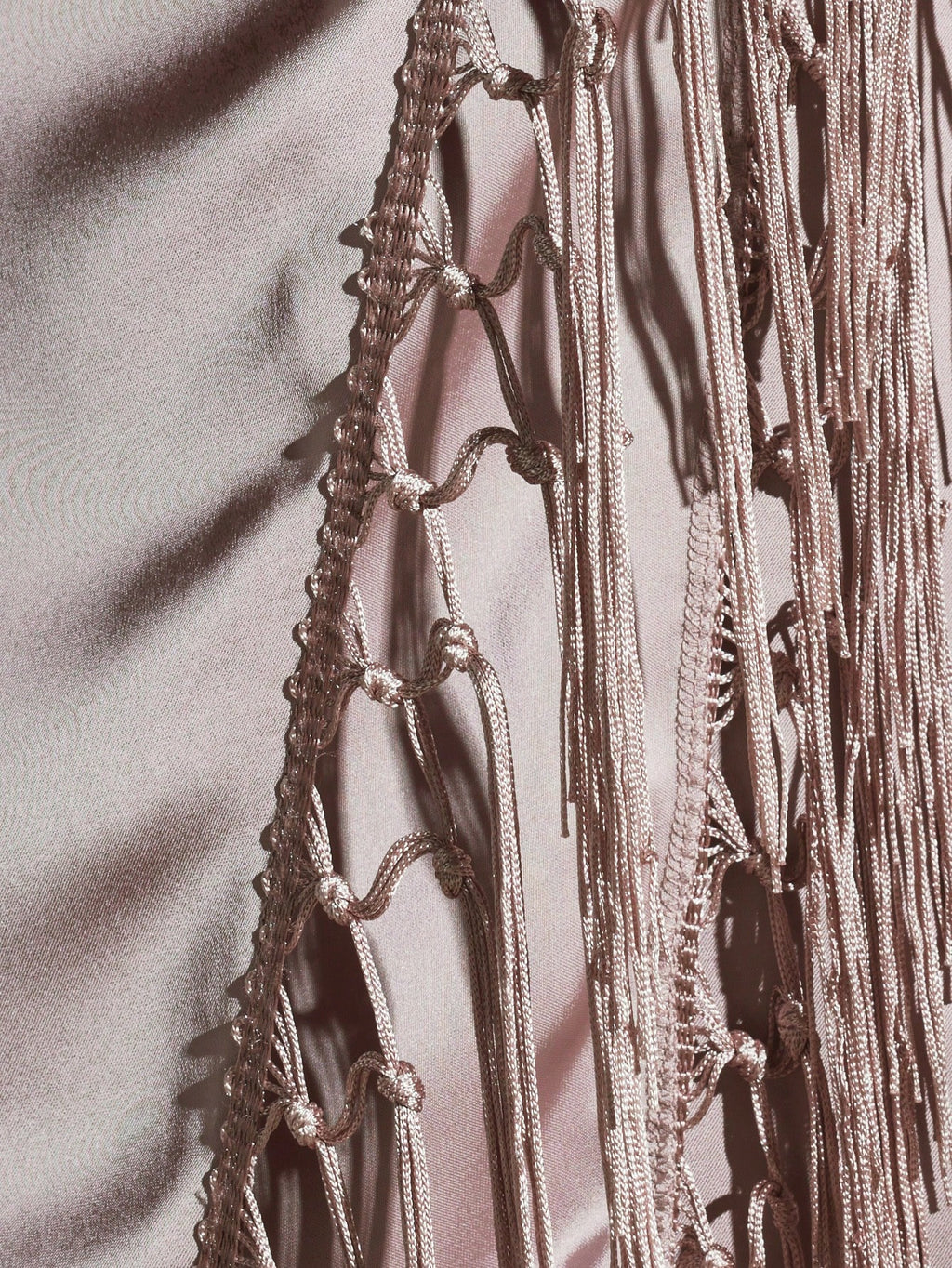 Luna Fringe Satin Mini Dress