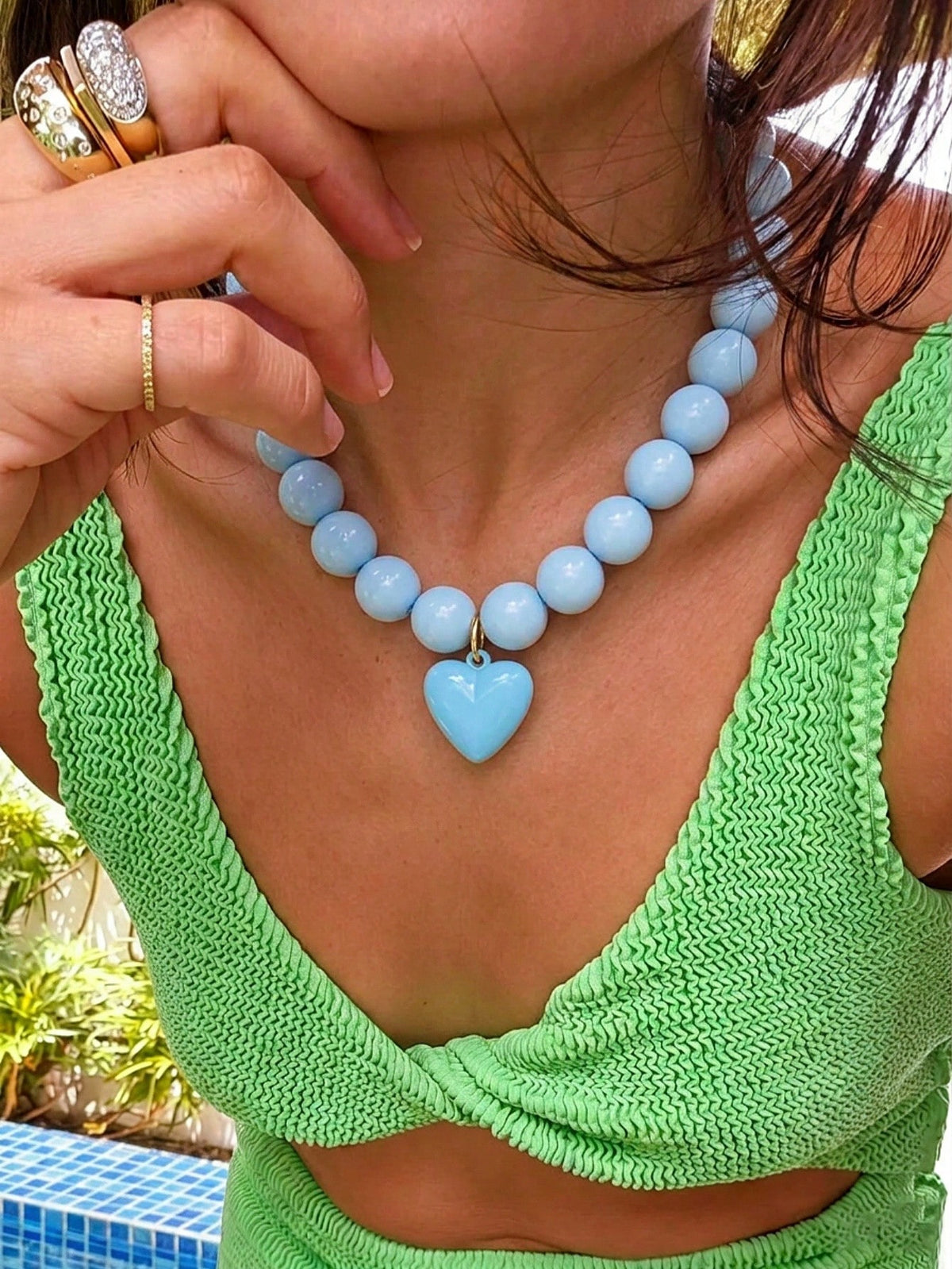 Sky Heart Necklace