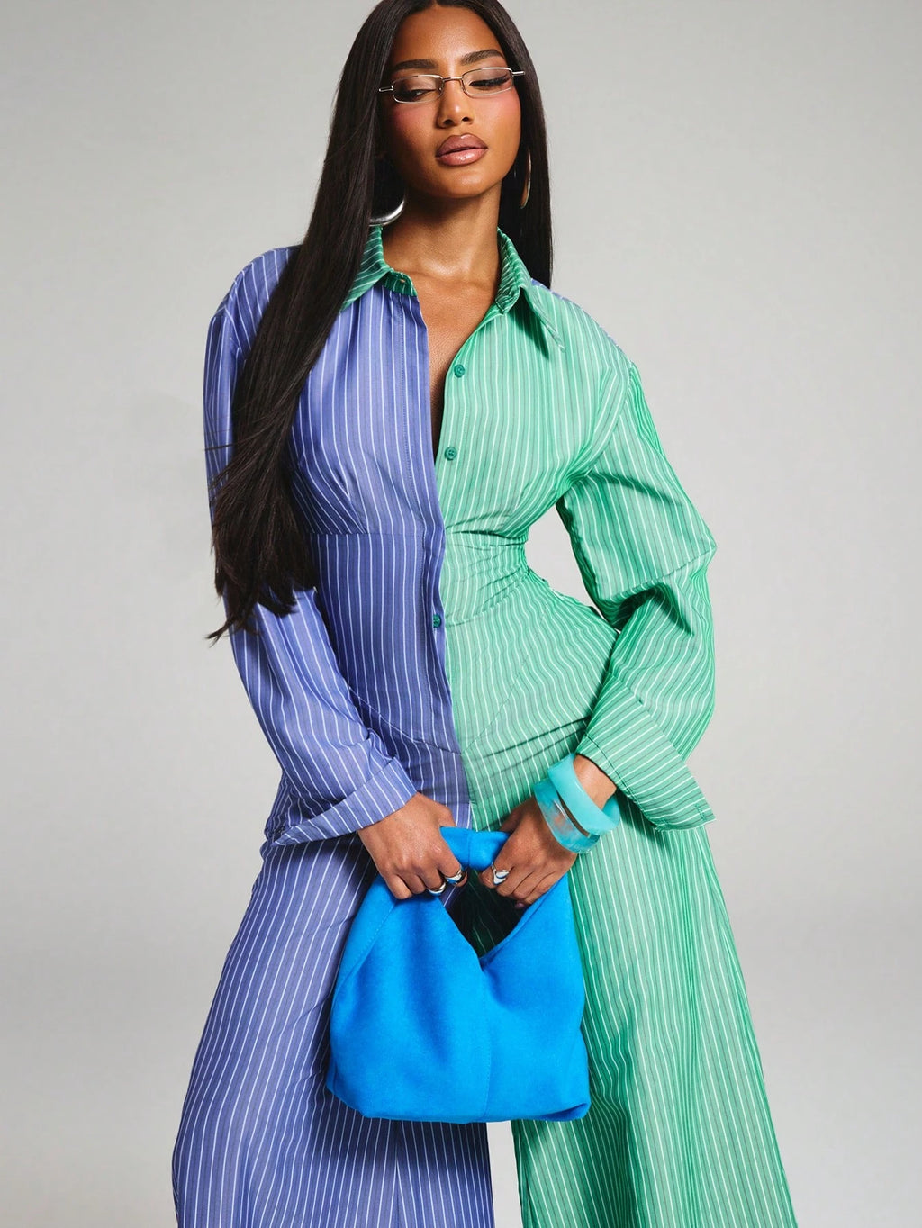Twice as Nice Two-Tone Jumpsuit