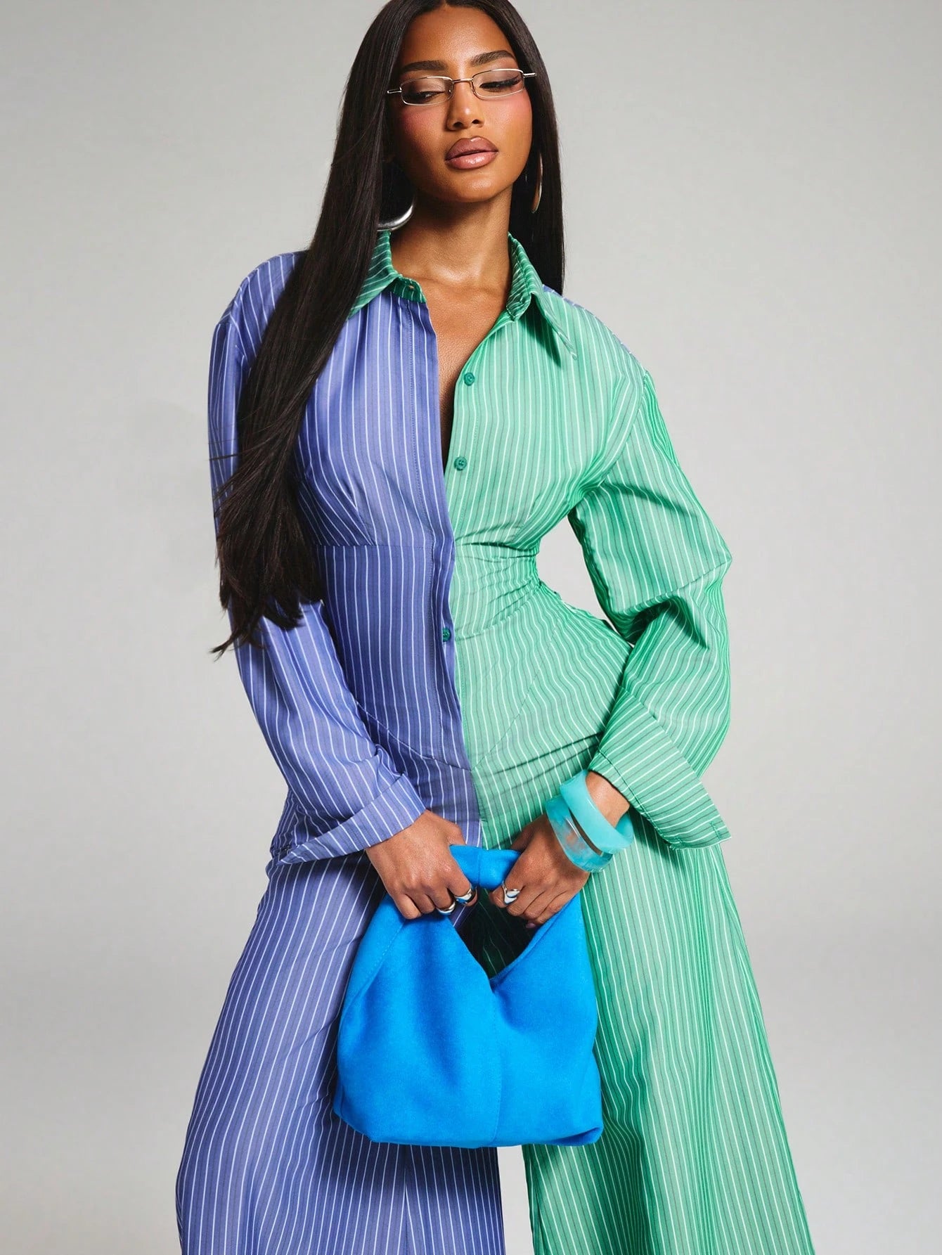 Twice as Nice Two-Tone Jumpsuit