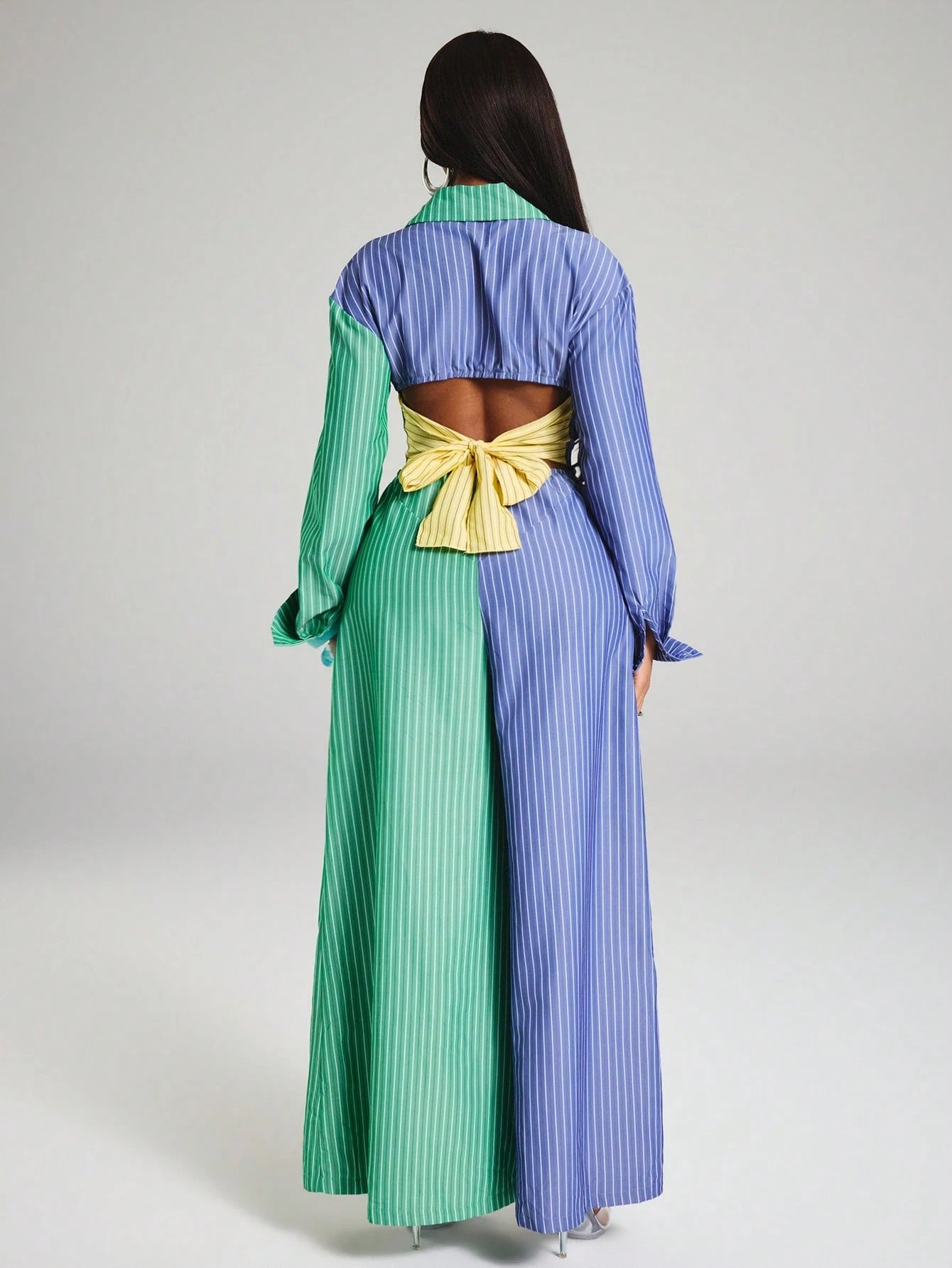 Twice as Nice Two-Tone Jumpsuit