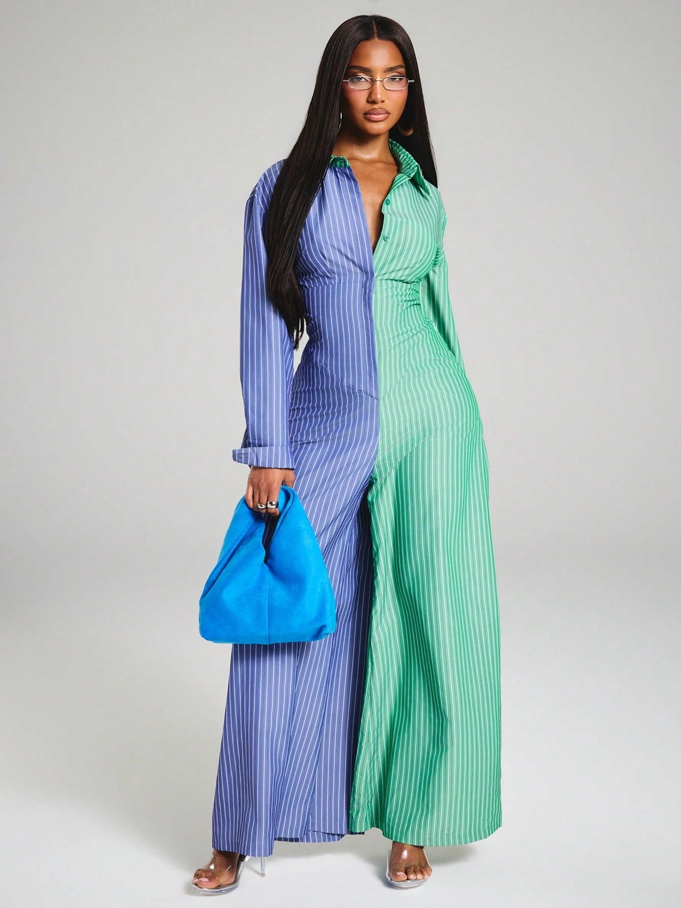 Twice as Nice Two-Tone Jumpsuit