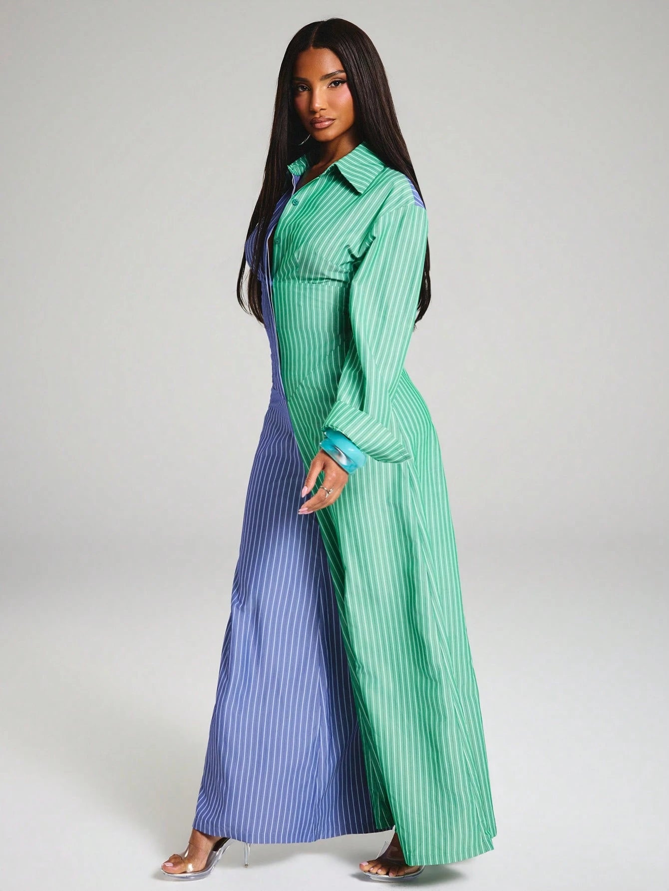 Twice as Nice Two-Tone Jumpsuit
