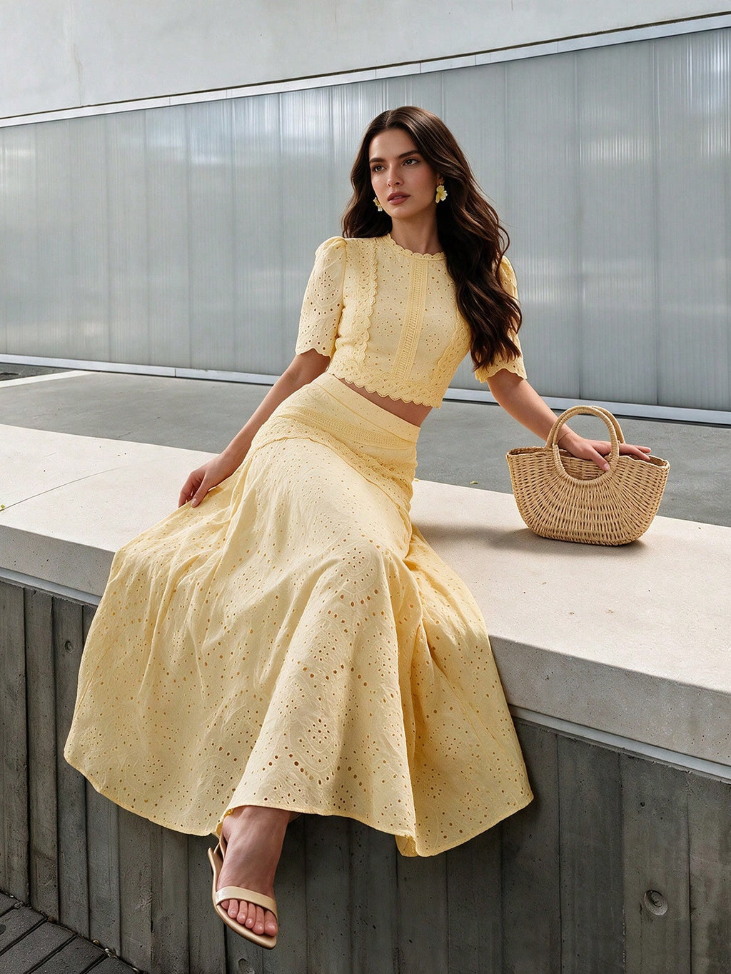 Maribel Eyelet Co-Ord Set