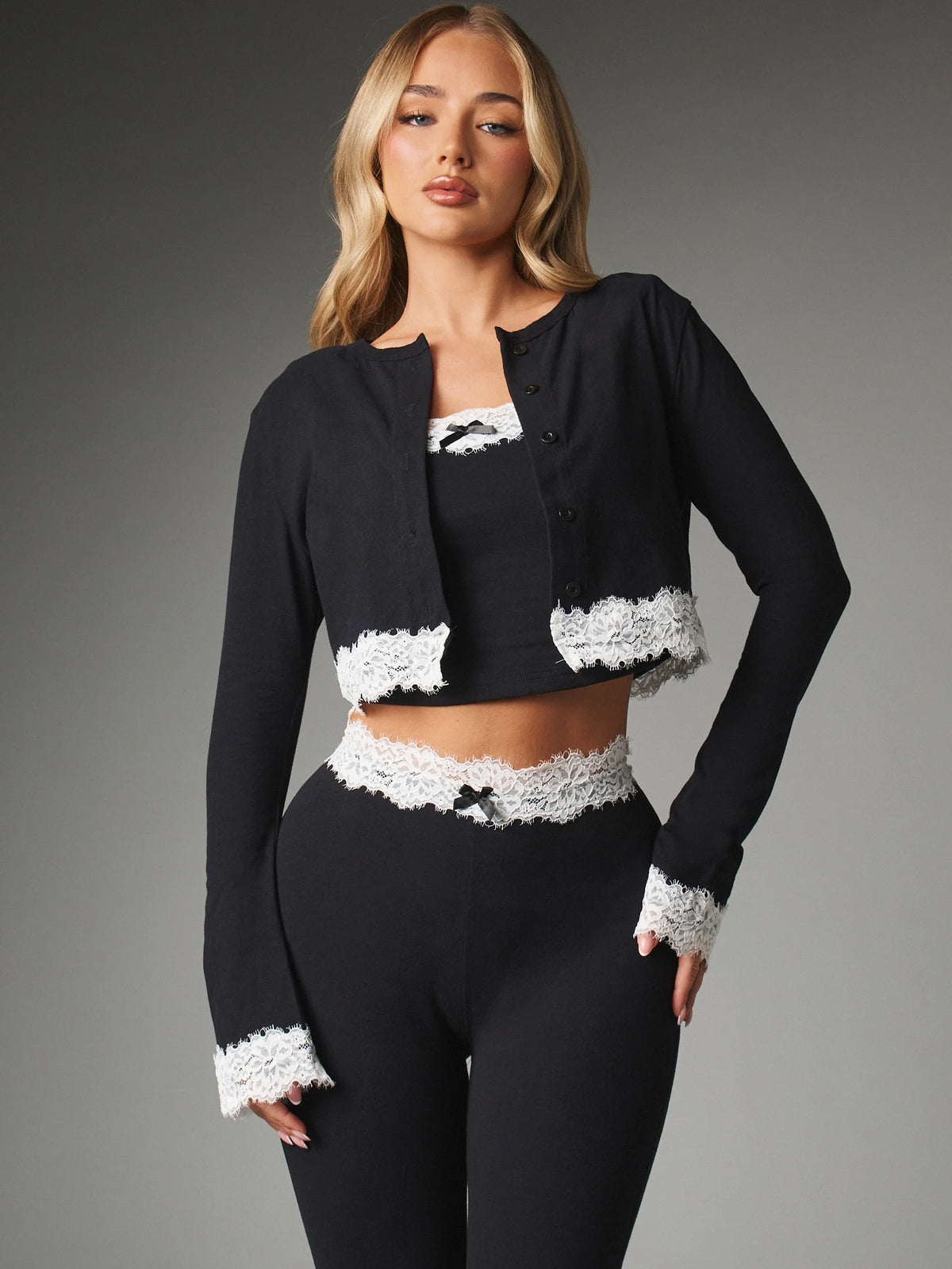 Sabrina Lace Three Piece Set