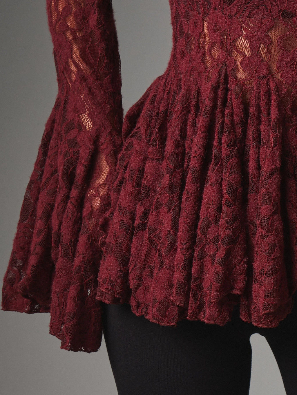 Vespera Lace Peplum Top