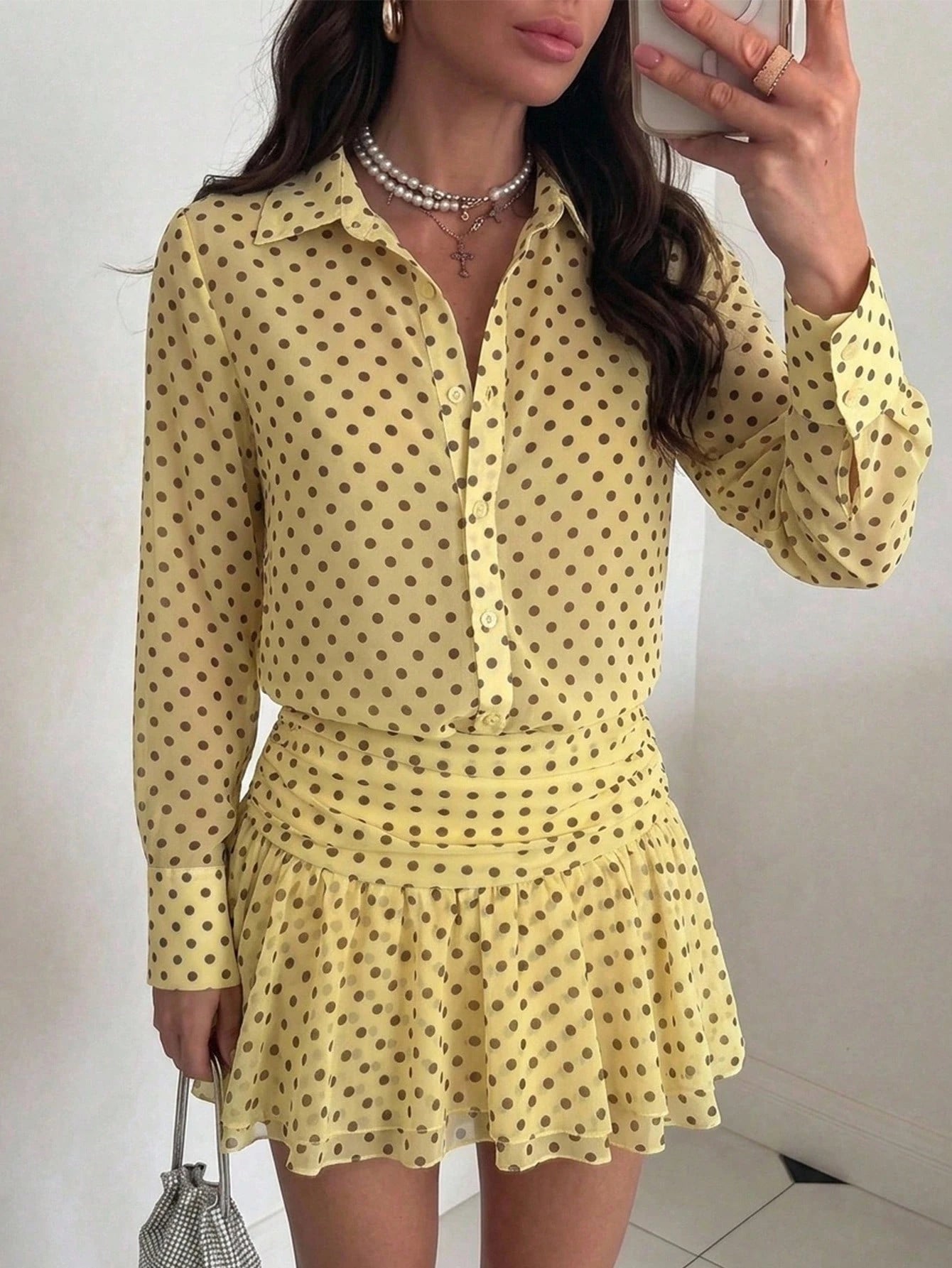 Buttercream Polka Charm Dress
