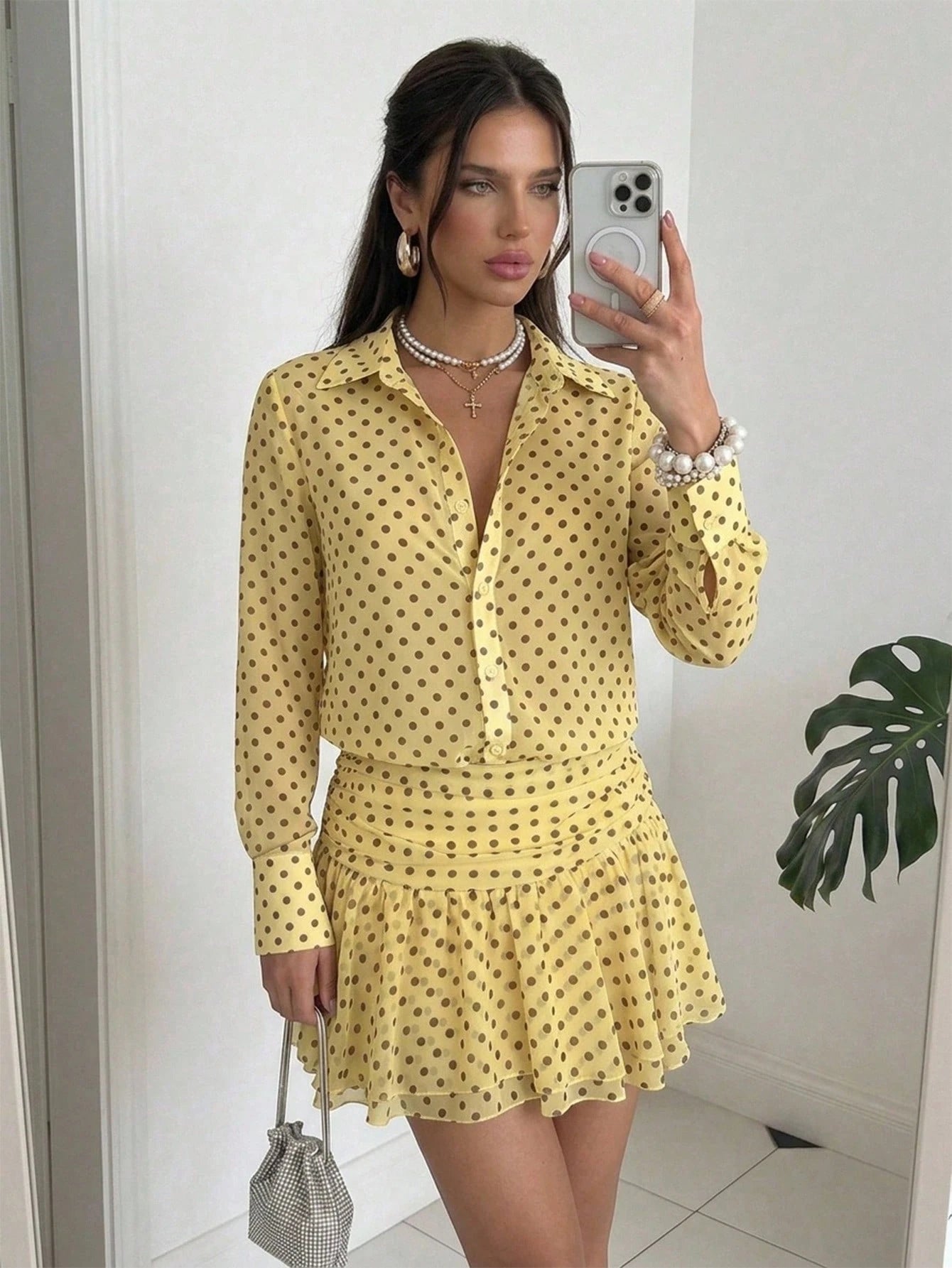 Buttercream Polka Charm Dress
