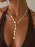 Molten Gold Y-Necklace