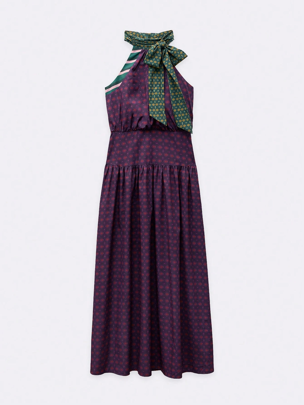 Livia Printed Bow Maxi