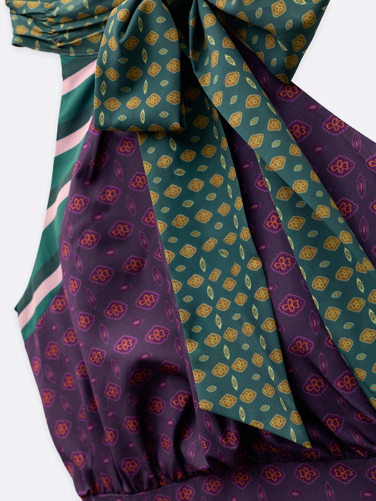 Livia Printed Bow Maxi