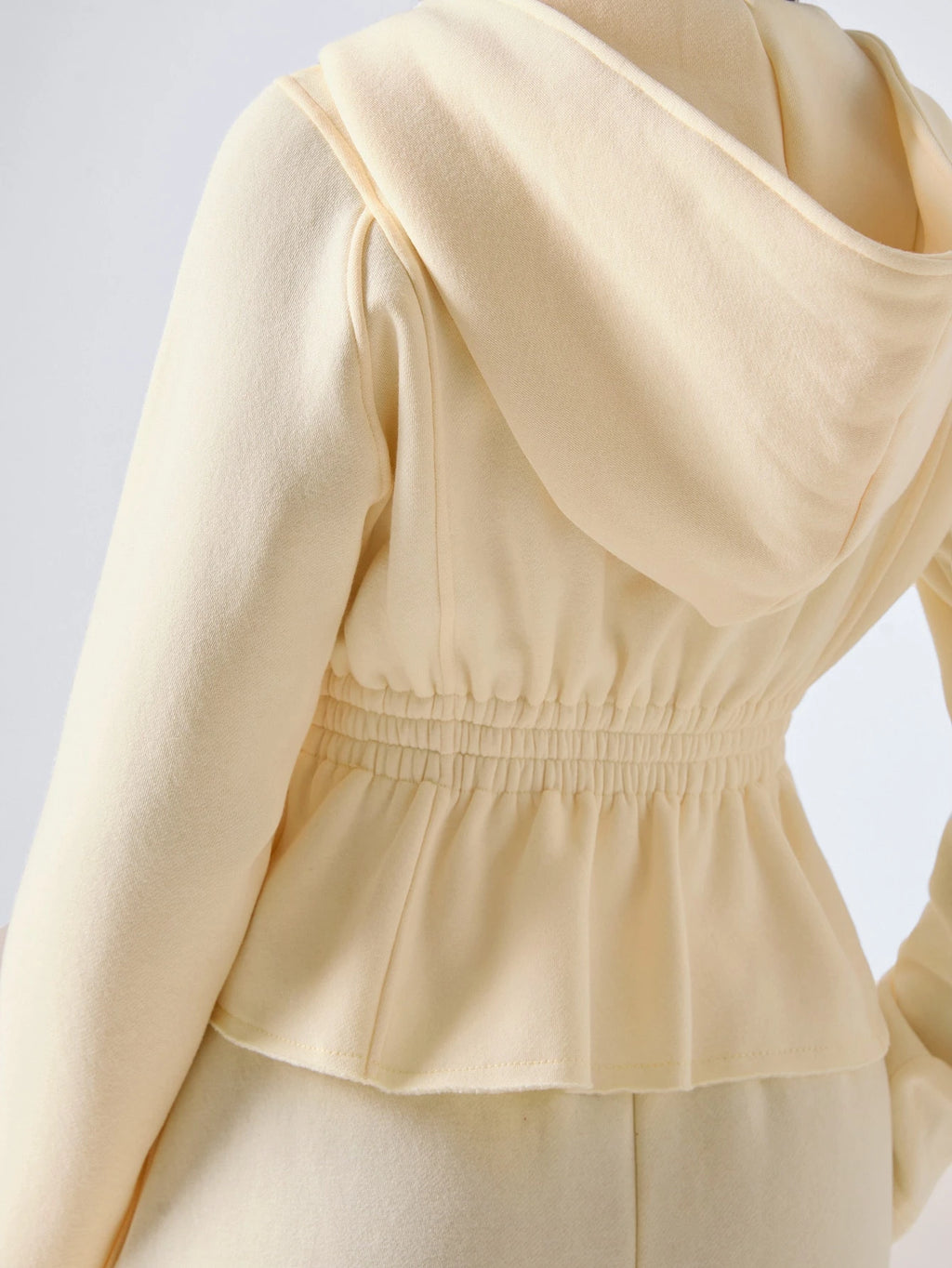 Ivory Sculpt Hooded Set
