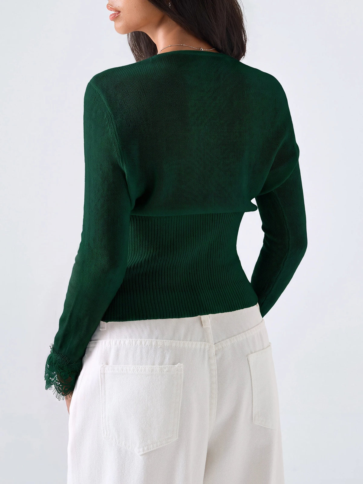 Lace Trim Cardigan