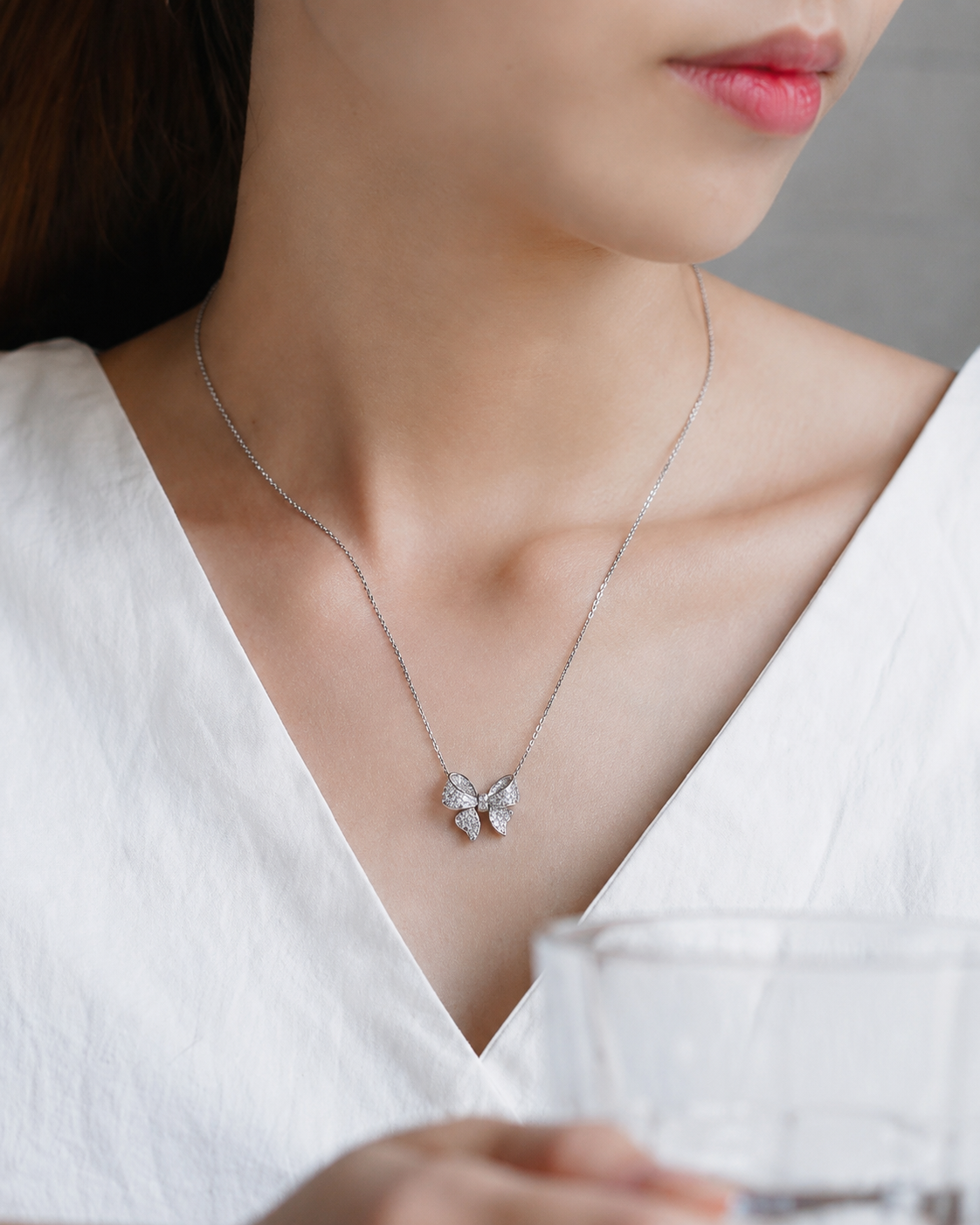Celeste Bow Necklace