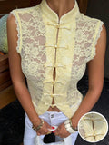 Butter Lace Mandarin Top