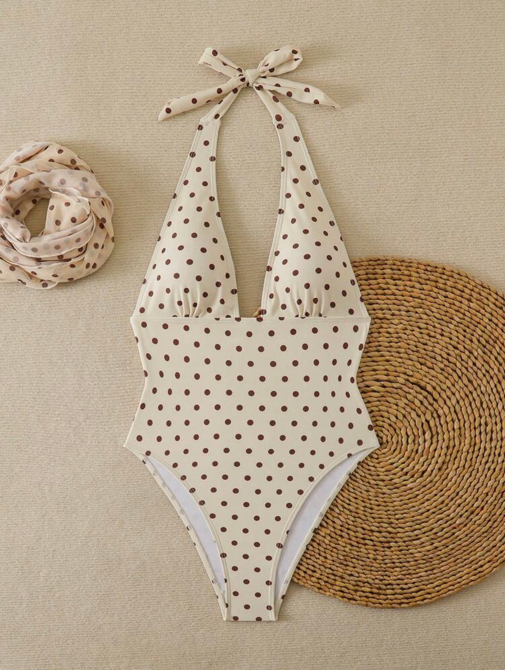 Polka One-Piece Swimsuit