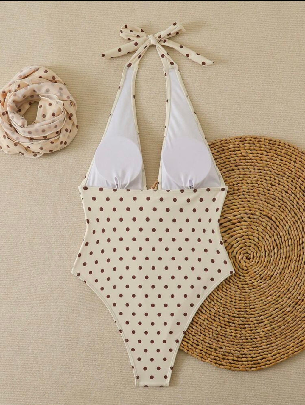 Polka One-Piece Swimsuit