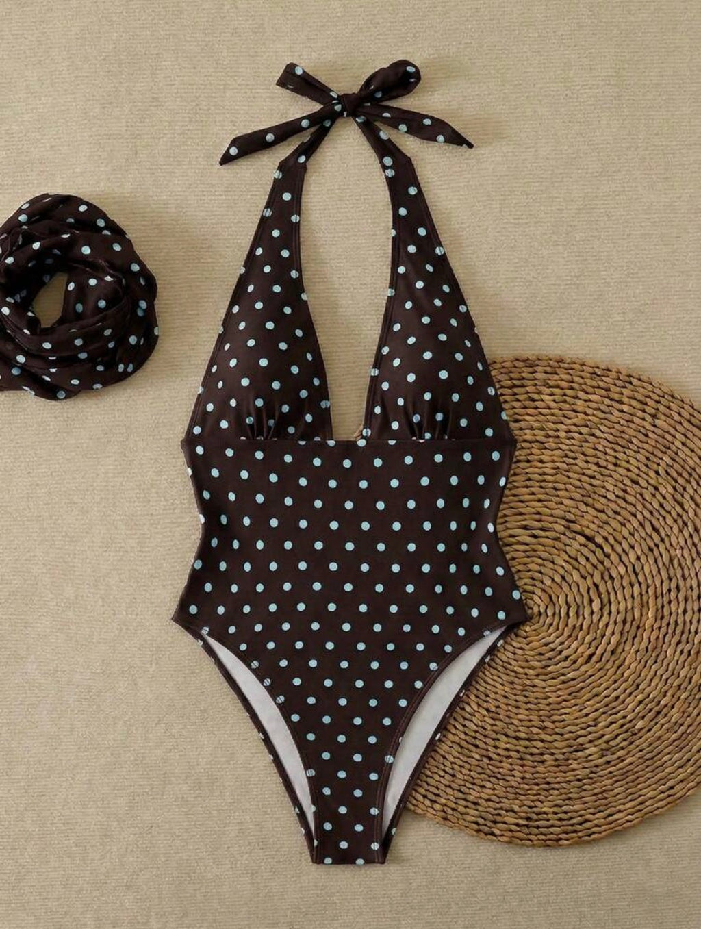 Polka One-Piece Swimsuit