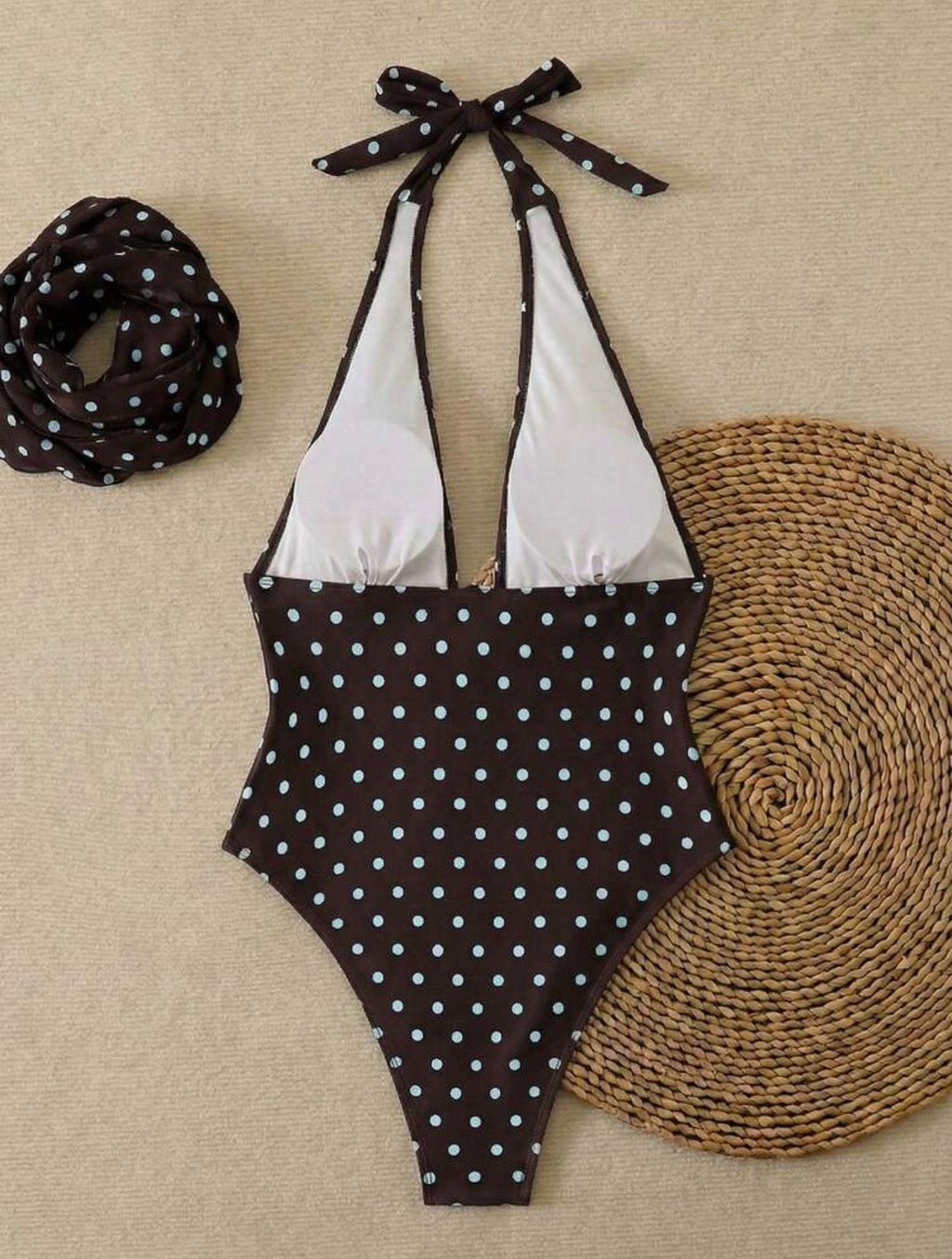 Polka One-Piece Swimsuit