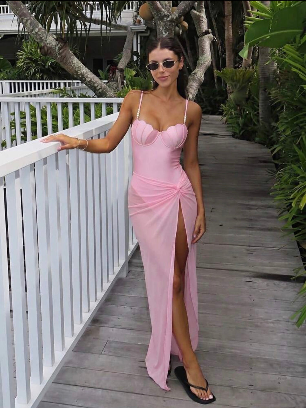 Blush Seashell One-Piece Swim Set
