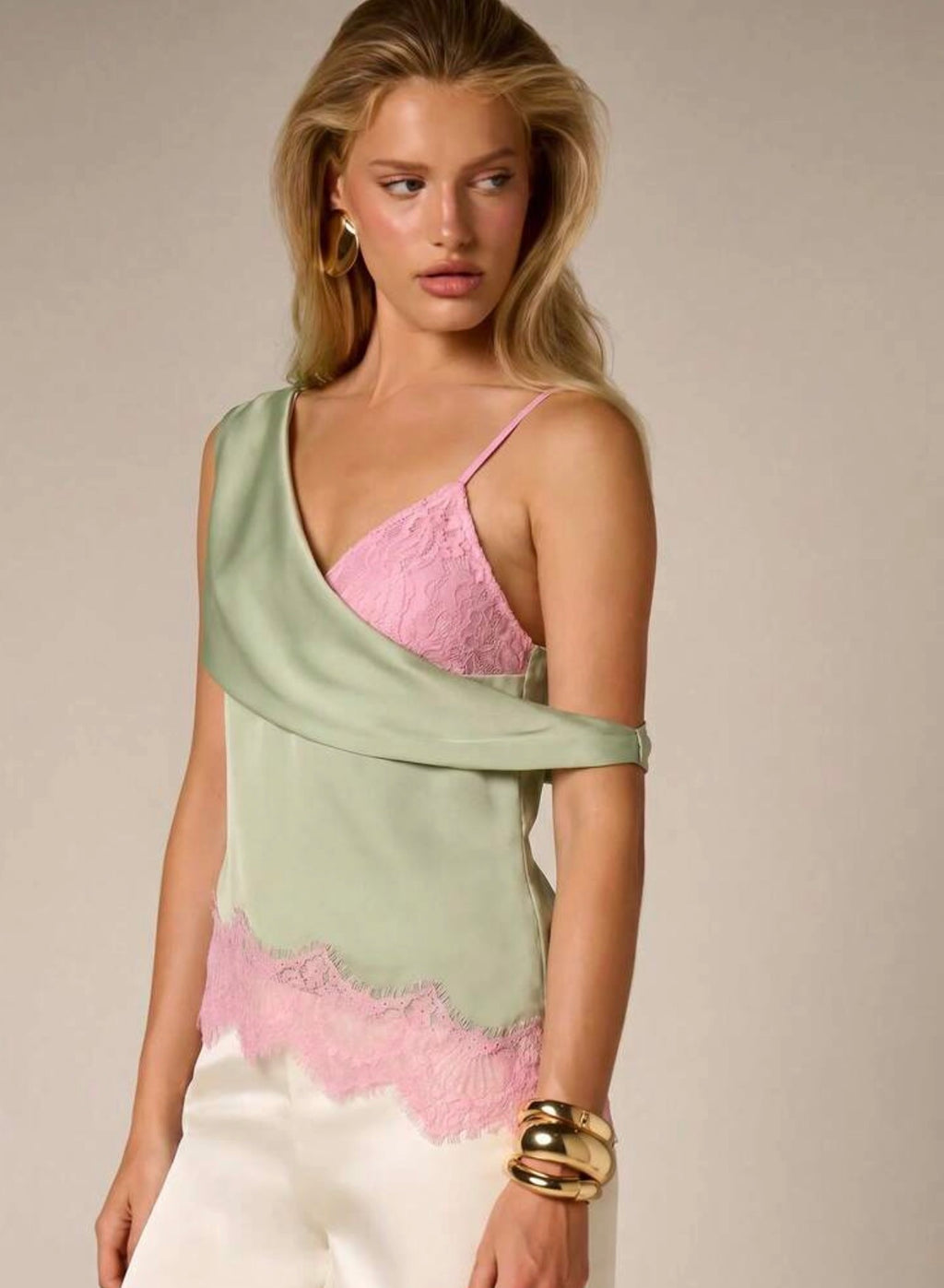 Luna Lace Drape Top