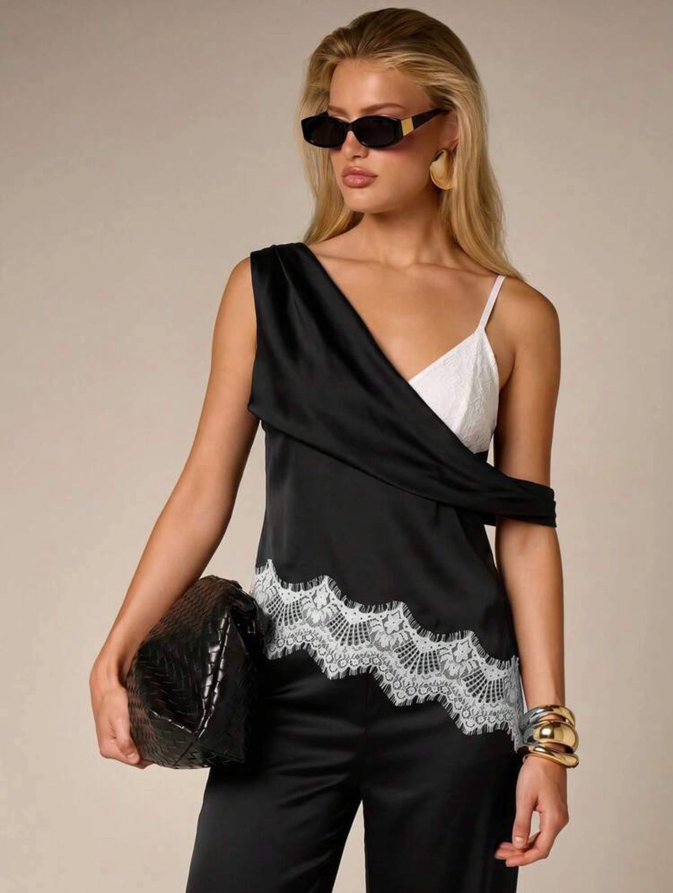 Luna Lace Drape Top