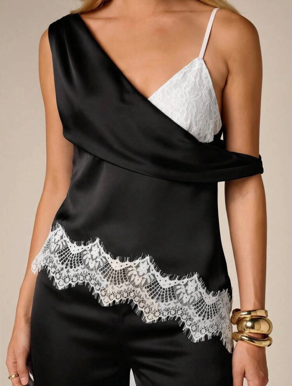 Luna Lace Drape Top