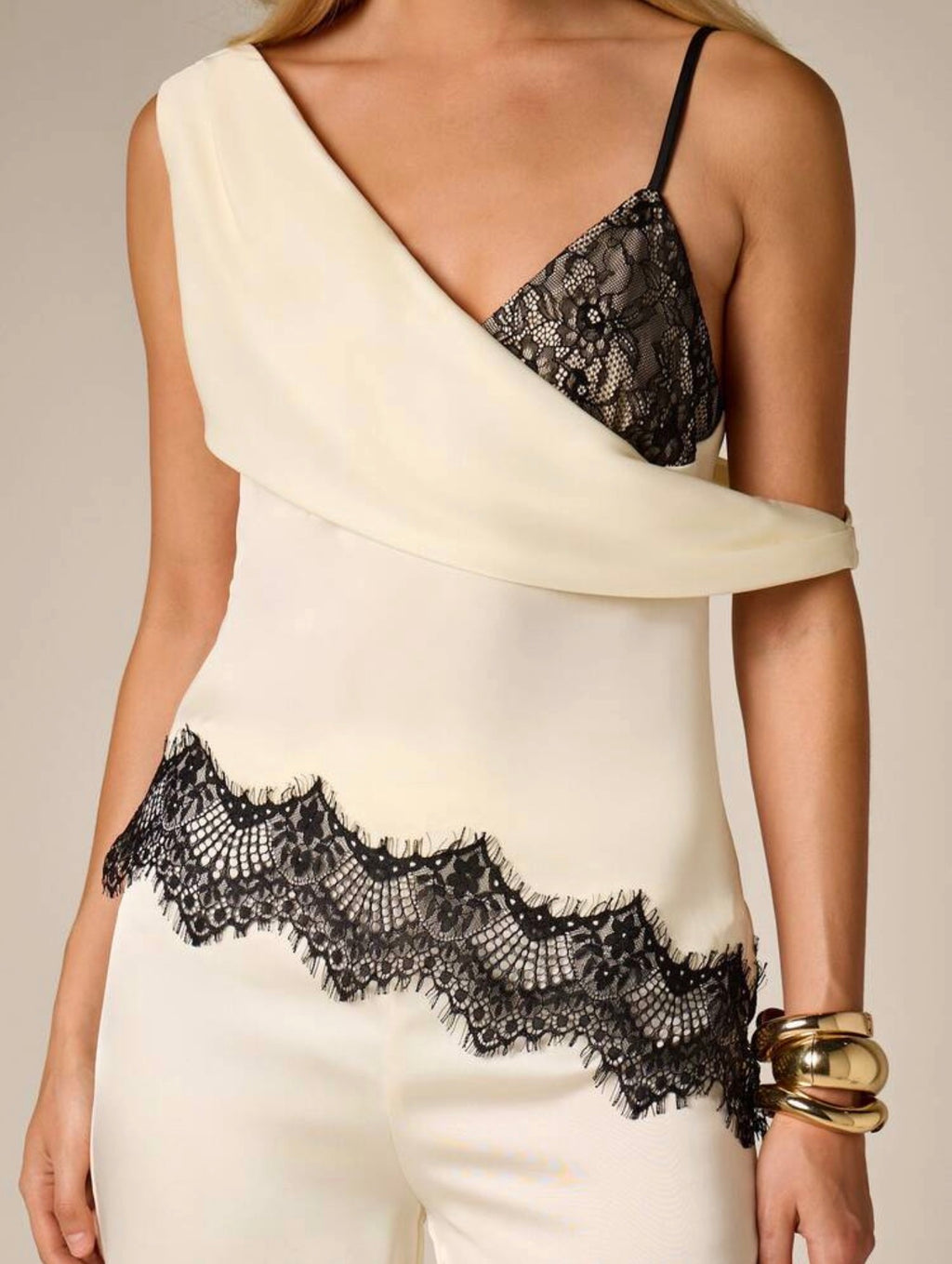 Luna Lace Drape Top