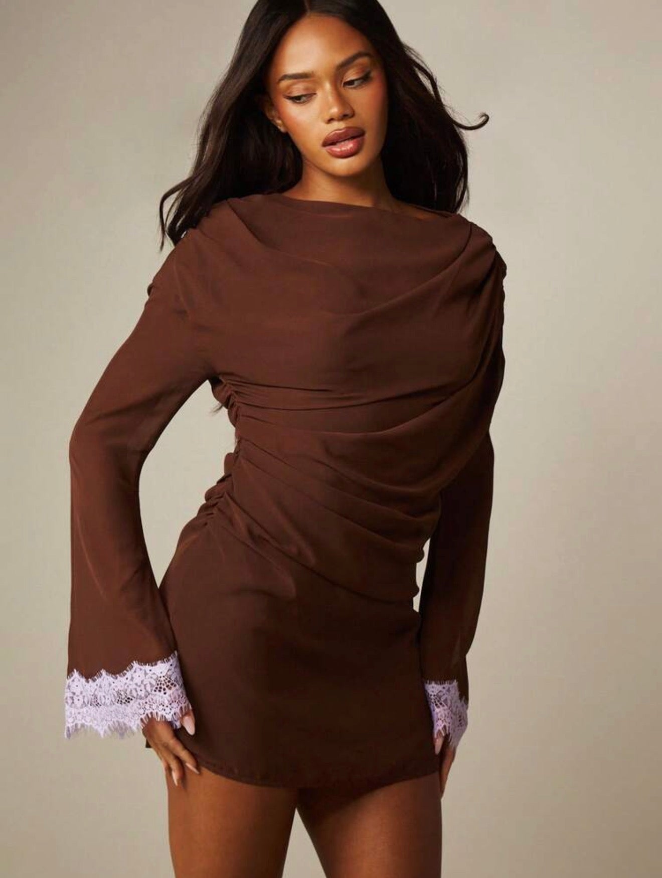 Espresso Lace Dress