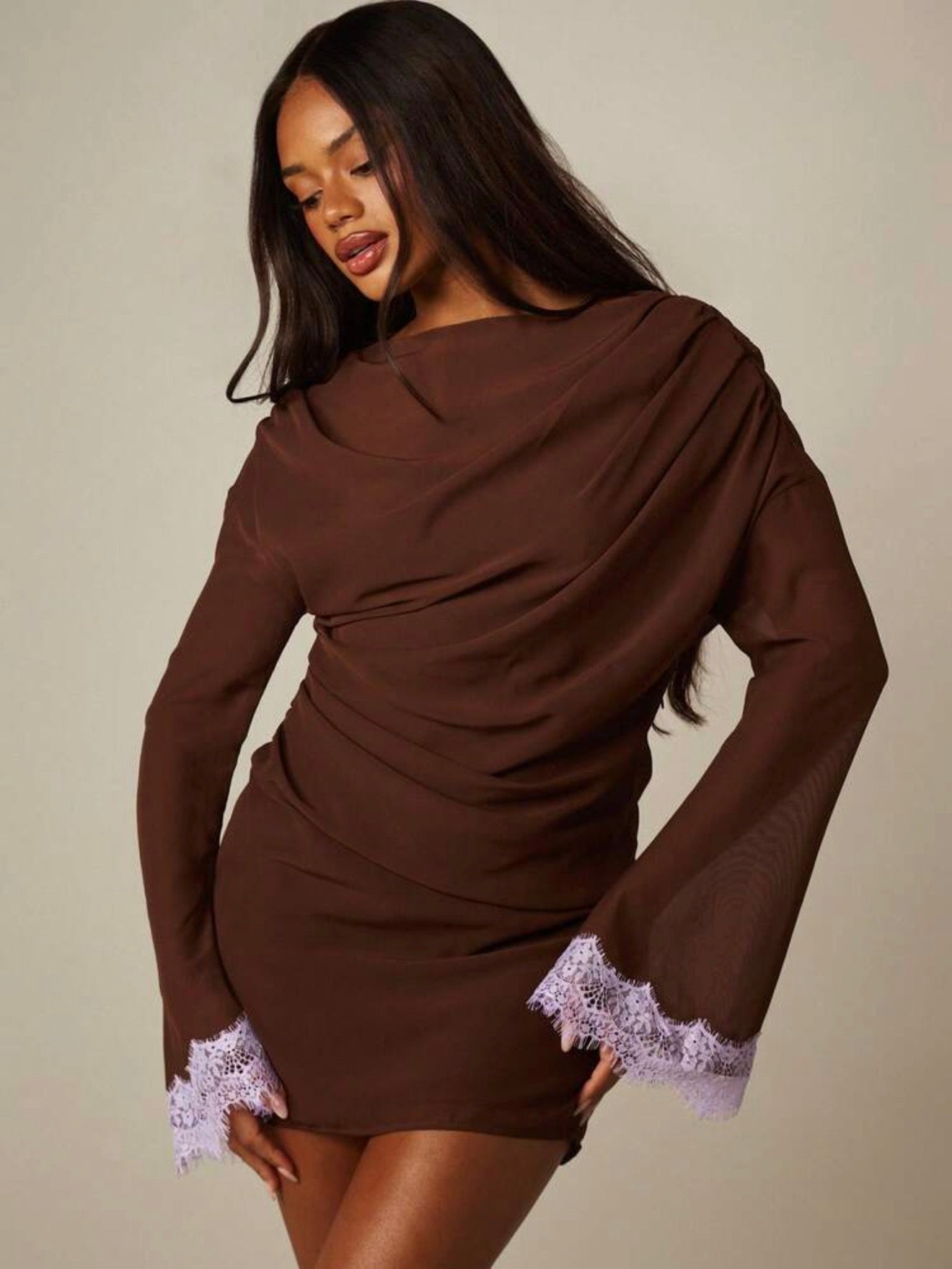 Espresso Lace Dress