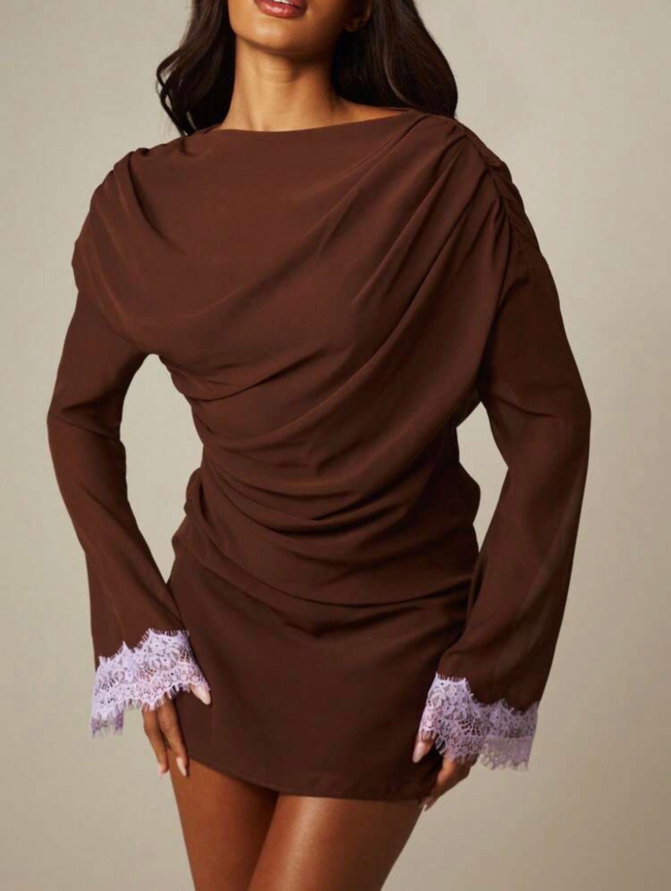 Espresso Lace Dress