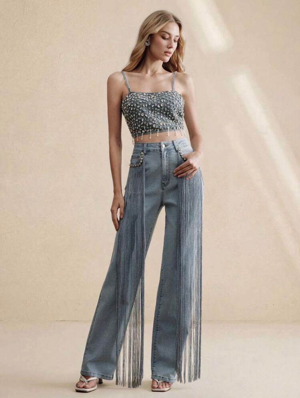 Starlight Fringe Denim