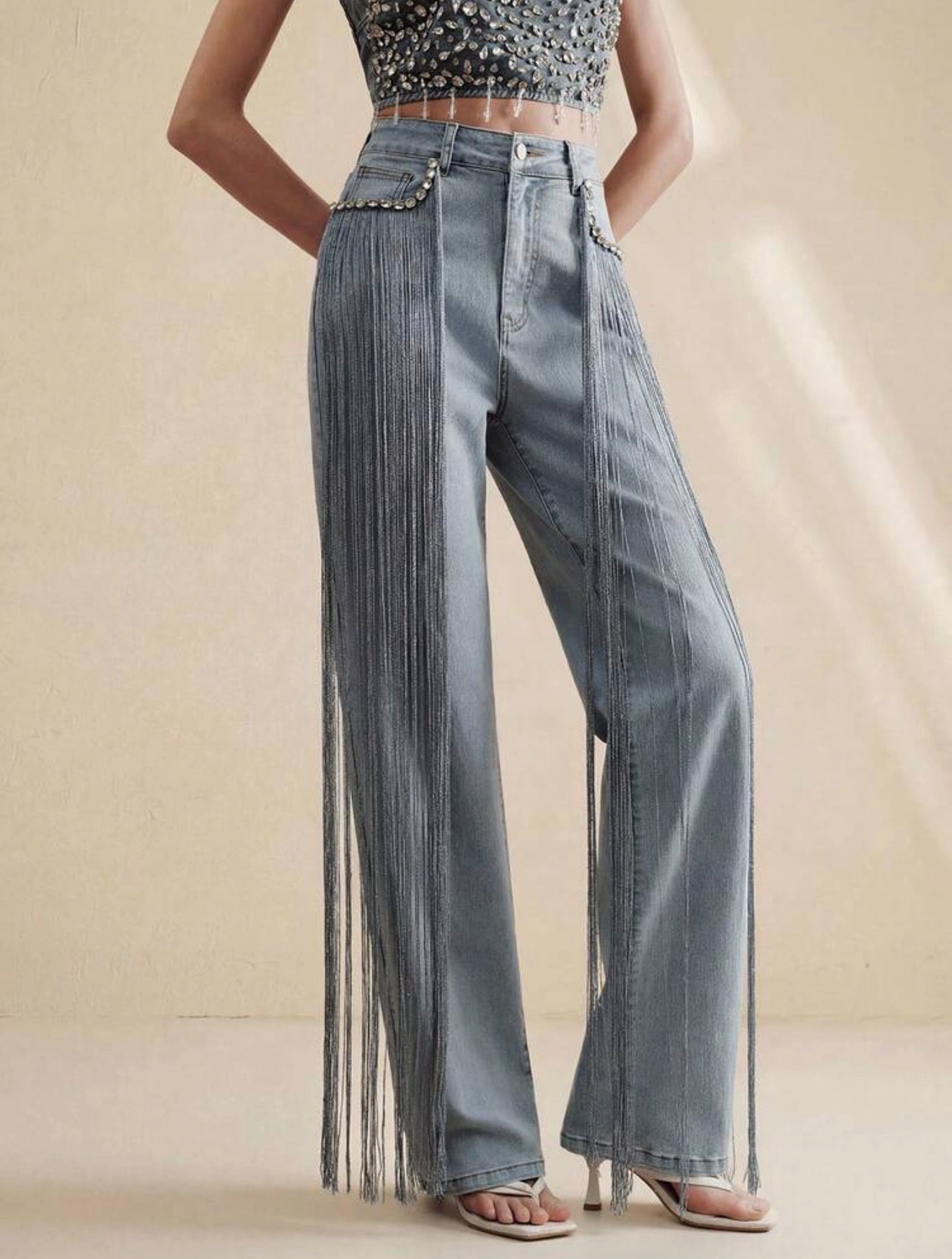Starlight Fringe Denim
