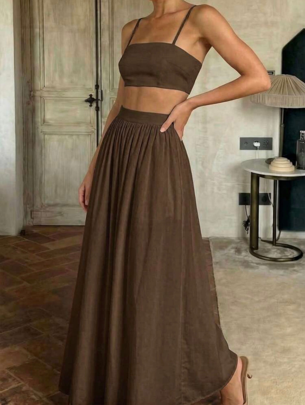 Sable Maxi Skirt Set