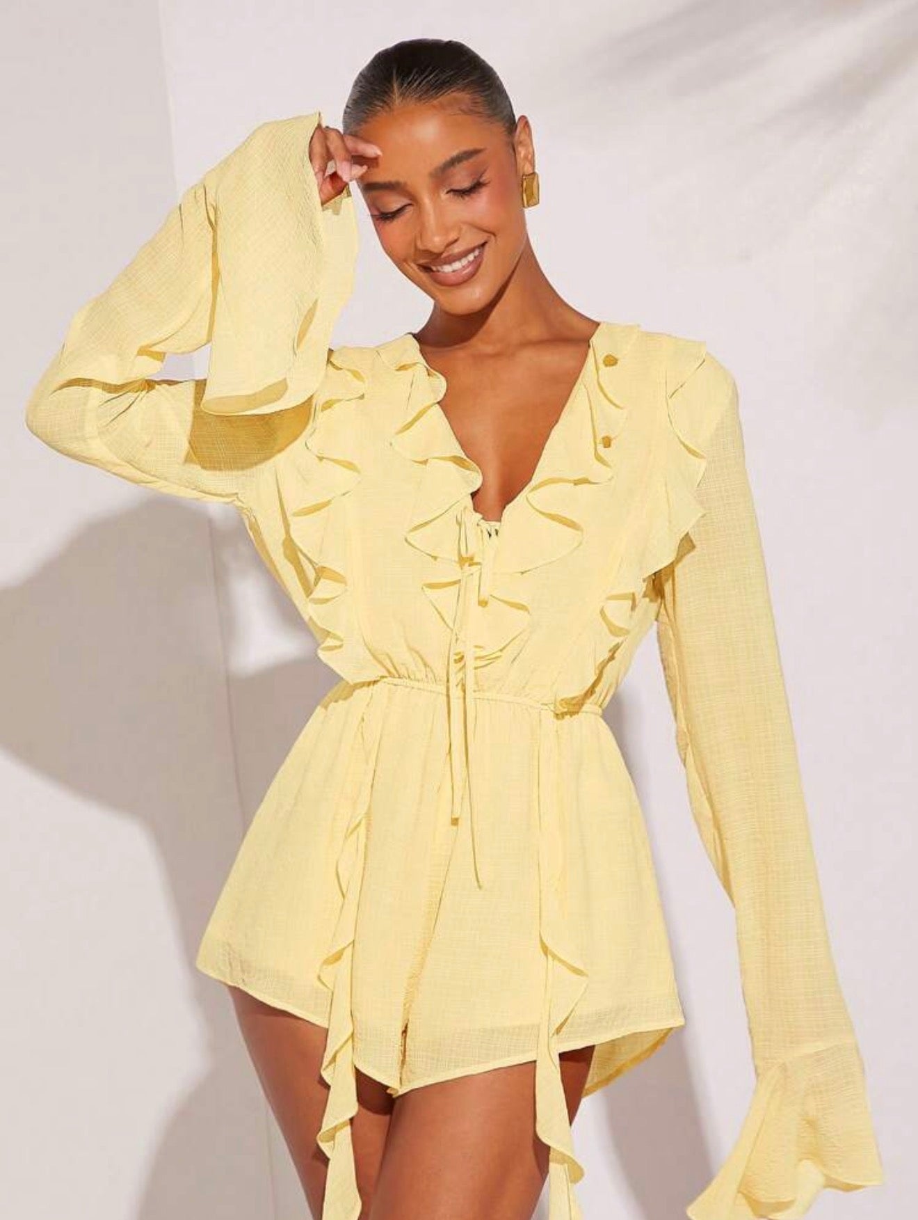 Lemon Meringue Romper