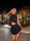 Onyx Cutout Romper