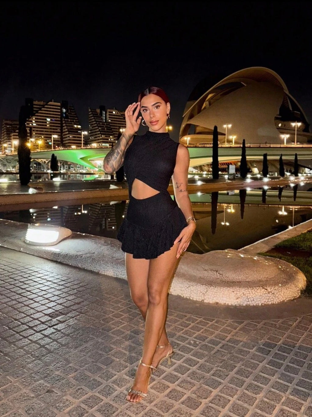 Onyx Cutout Romper
