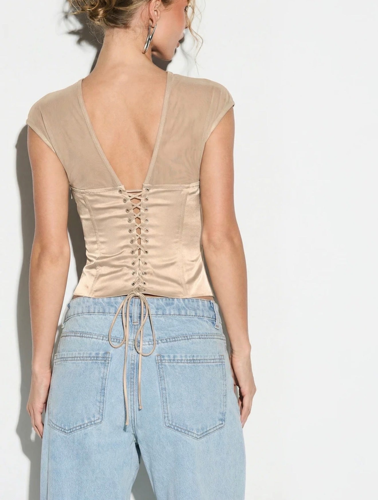 Luna Mesh Corset Top