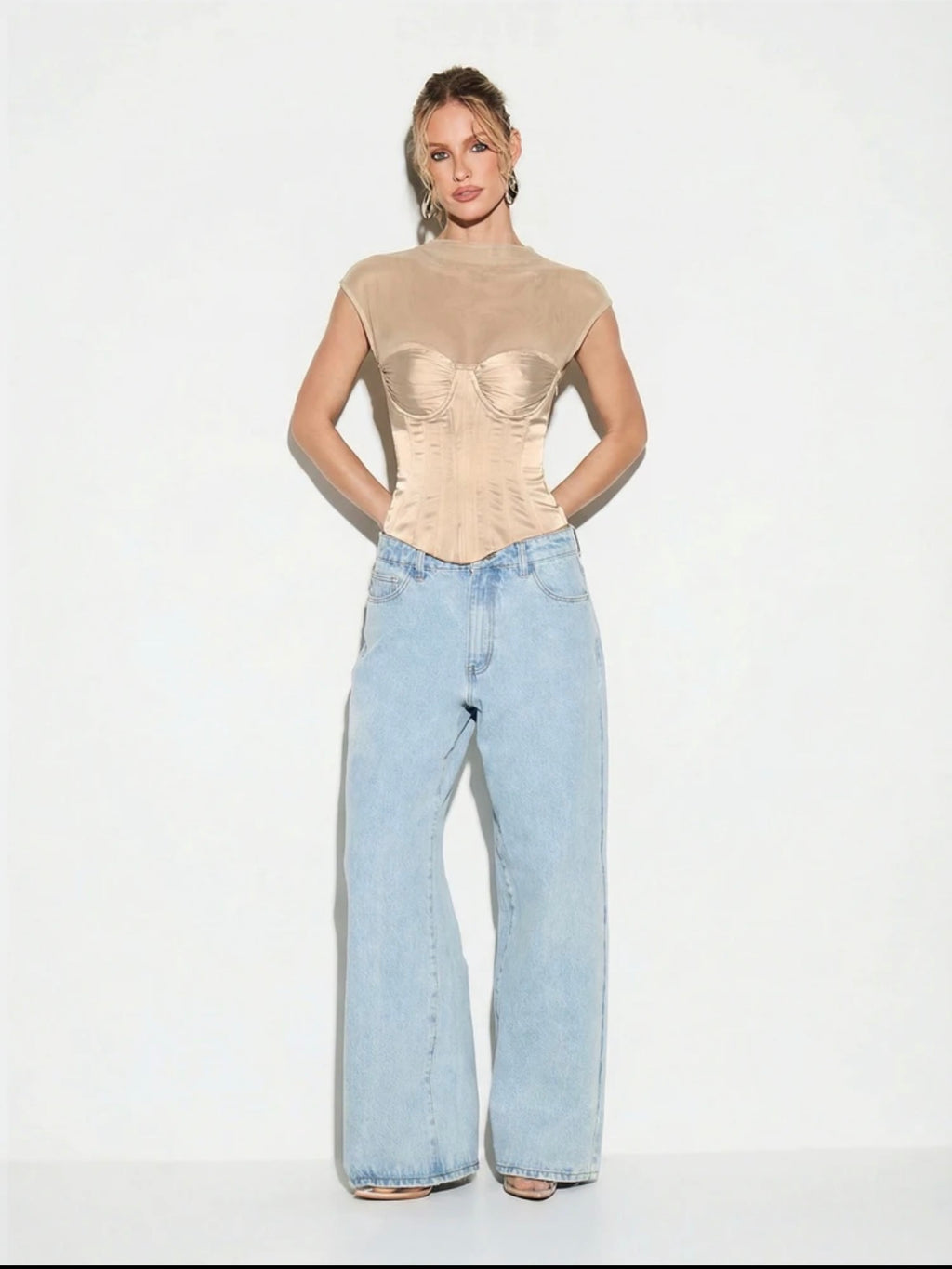 Luna Mesh Corset Top